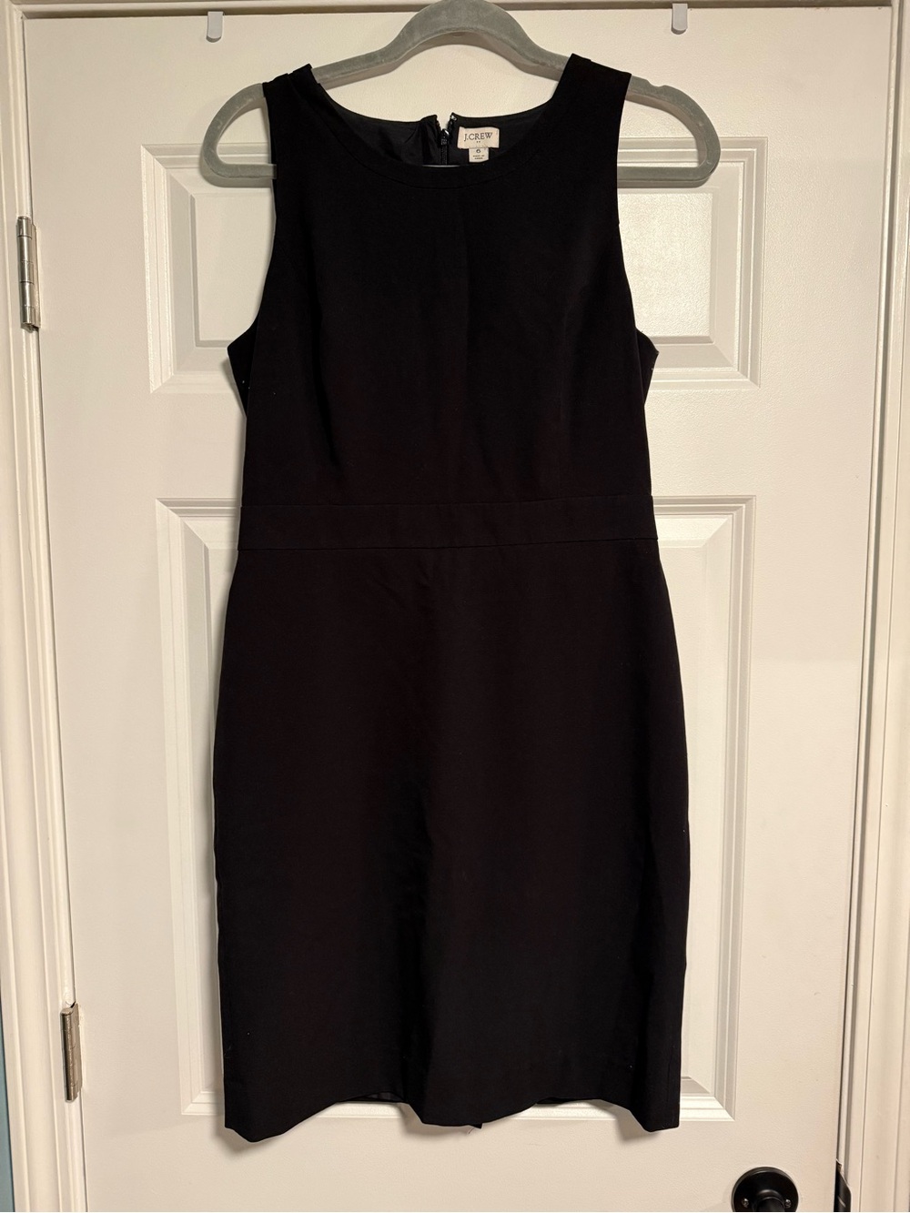 J. Crew Black Sleeveless Sheath Mini Dress